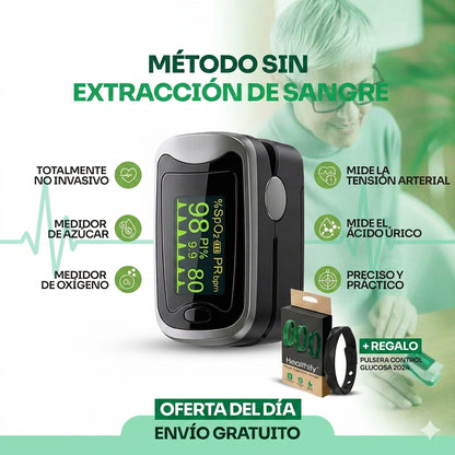 GlucoSense - Medición y gestión 3 en 1 de Glucosa, Colesterol y Presión Arterial