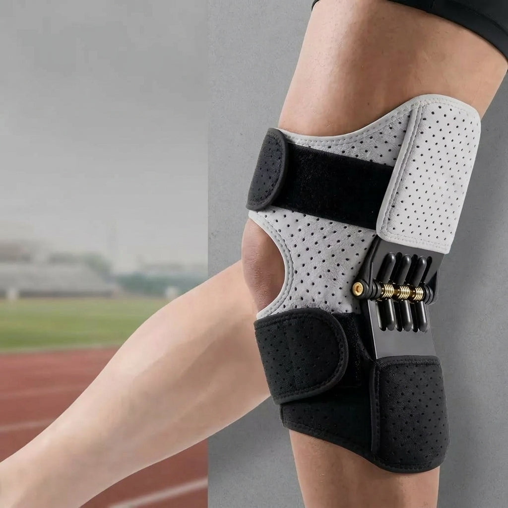 KneeMax Pro – Rodillera de Compresión Médica con Estabilizadores de Resorte y Soporte Articular 360°