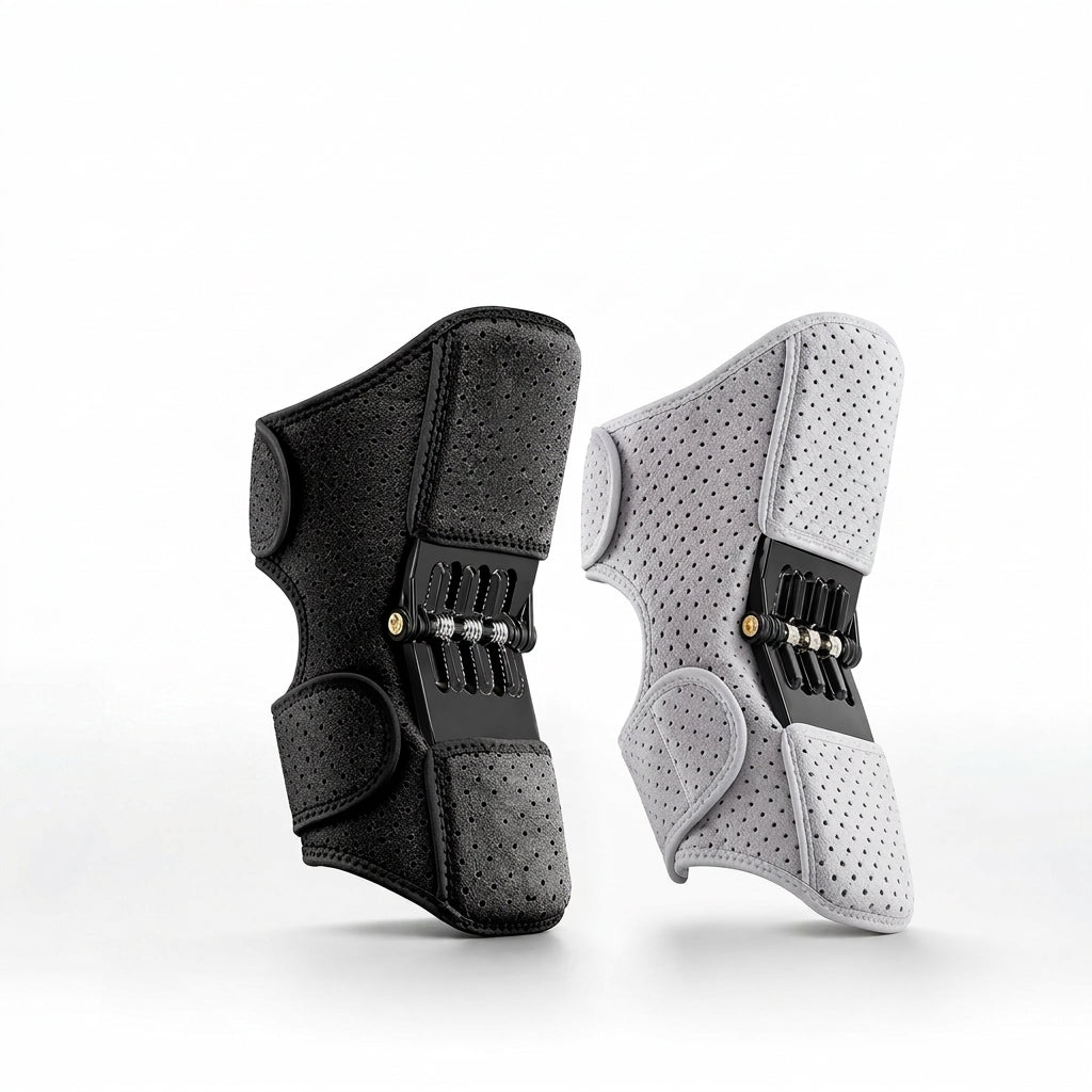 KneeMax Pro – Rodillera de Compresión Médica con Estabilizadores de Resorte y Soporte Articular 360°