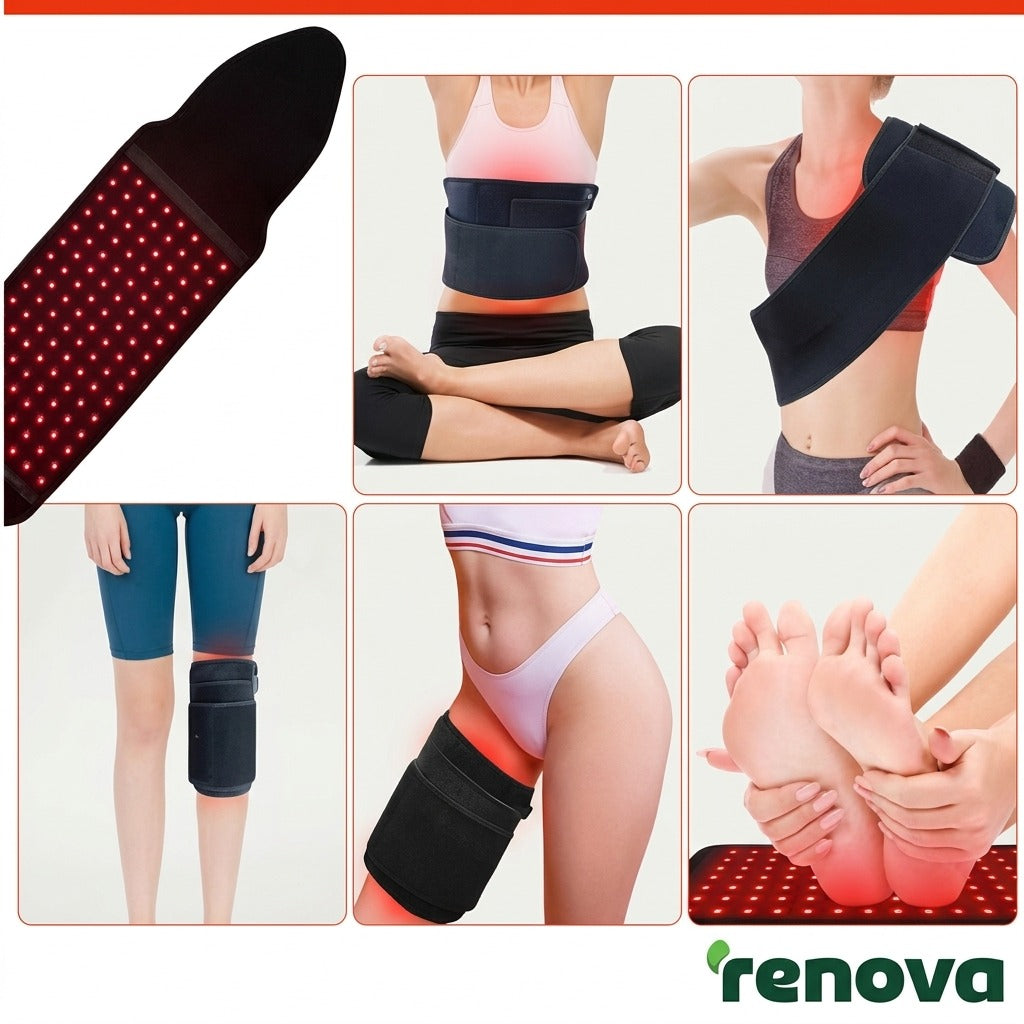 Cinturón de Fototerapia Infrarroja Pro – Alivio del Dolor Muscular y Recuperación Tisular