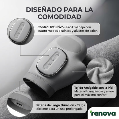 Masajeador de Manos Terapéutico – Presoterapia y Termoterapia para Articulaciones