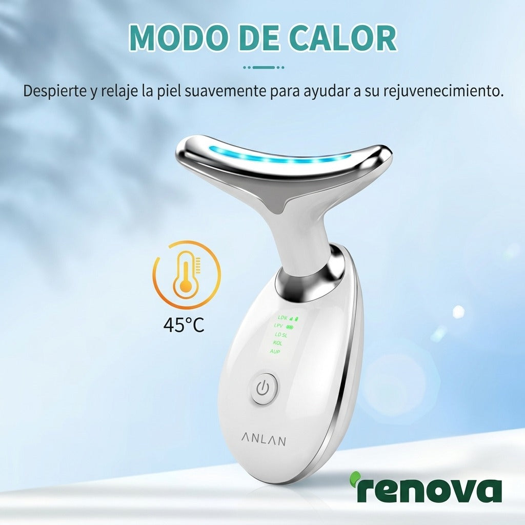 Dispositivo de Tonificación Facial EMS – Microcorrientes para Lifting y Contorno Facial