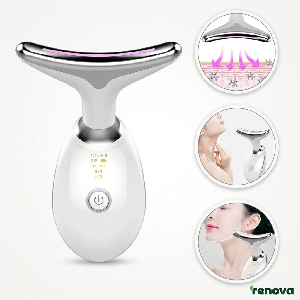 Dispositivo de Tonificación Facial EMS – Microcorrientes para Lifting y Contorno Facial