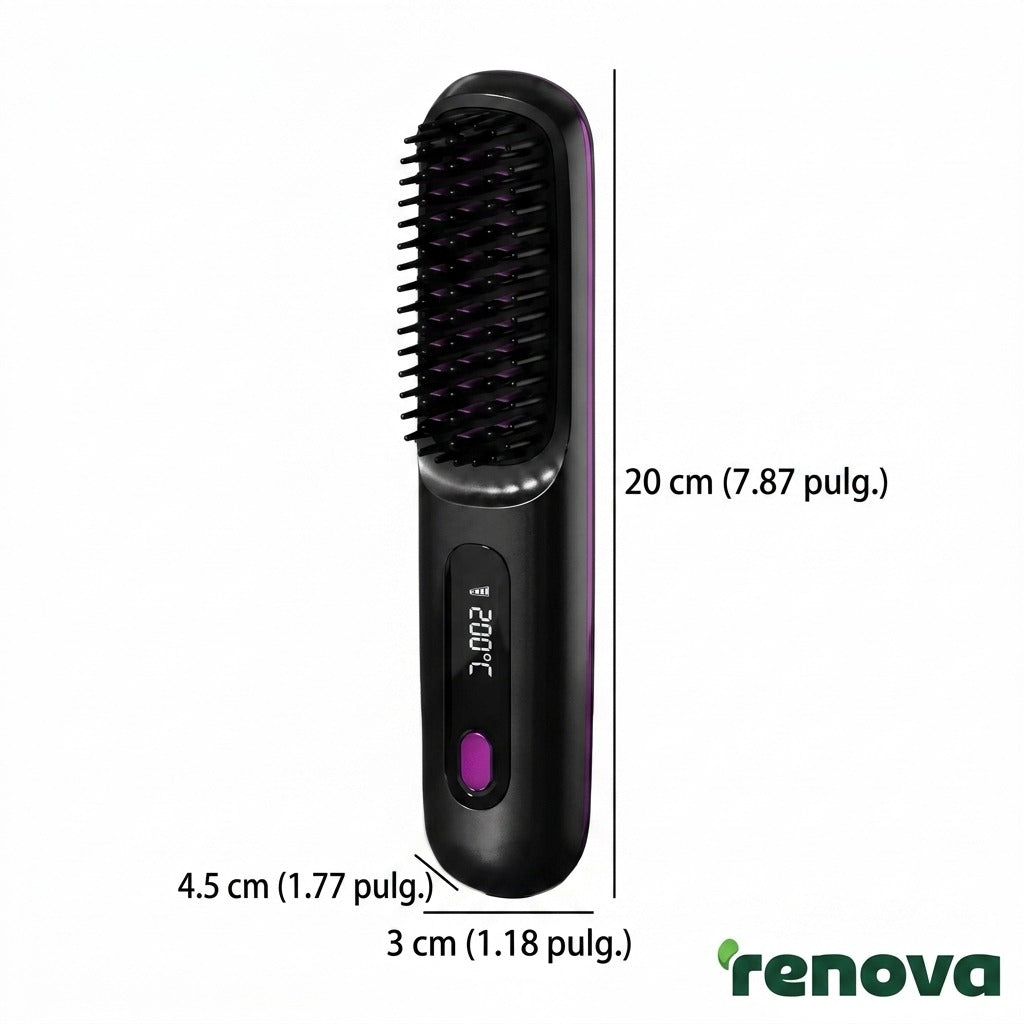 Cepillo Iónico Alisador Pro – Tecnología de Cuidado Capilar y Brillo Espejo