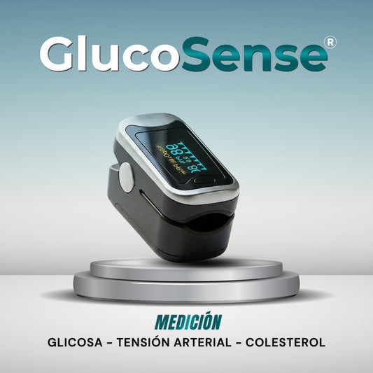 GlucoSense - Medición y gestión 3 en 1 de Glucosa, Colesterol y Presión Arterial