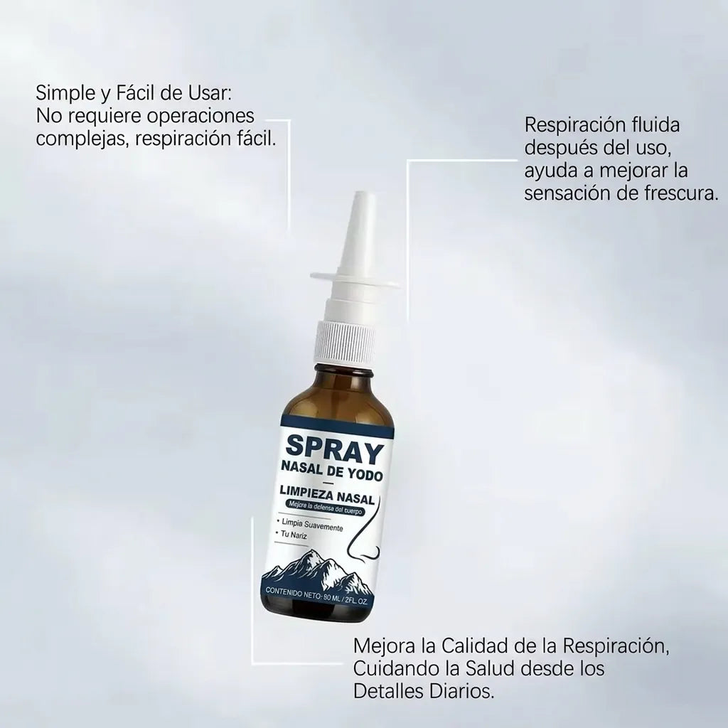 NasoPure™ | Spray Suave para Hidratación y Cuidado Nasal Diario
