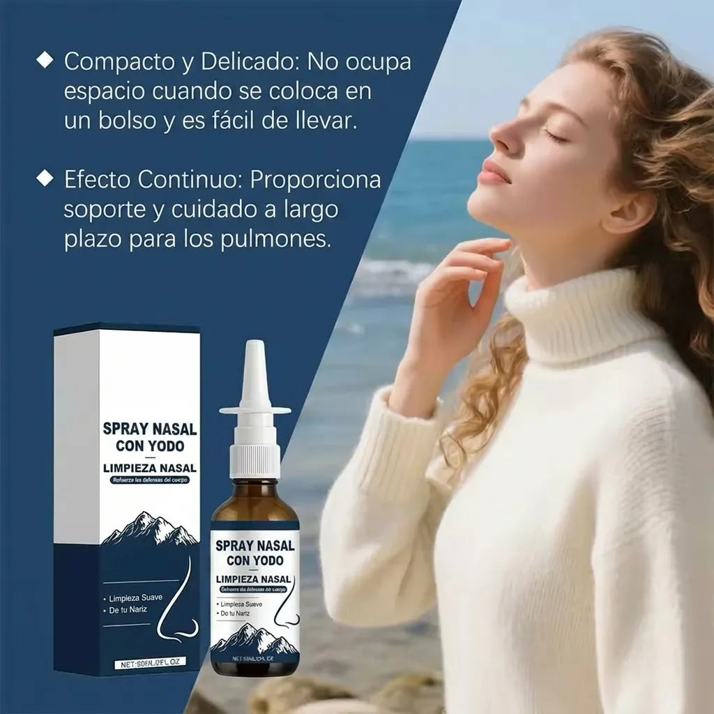 NasoPure™ | Spray Suave para Hidratación y Cuidado Nasal Diario